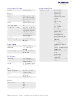Preview for 6 page of Olympus E-PL3 1442 Kit Silver Specifications