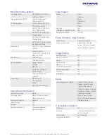Preview for 7 page of Olympus E-PL5 1442 Specifications