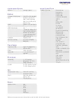 Preview for 6 page of Olympus E-PM1 1442 Specifications