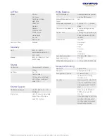 Preview for 4 page of Olympus E-PM2 1442 Specifications