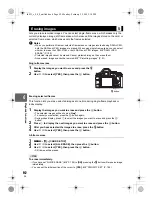 Предварительный просмотр 92 страницы Olympus E620 - Evolt 12.3MP Live MOS Digital SLR... Instruction Manual