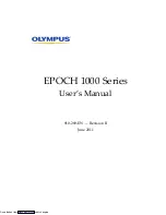 Olympus EPOCH 1000 Series User Manual preview