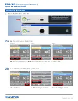 Предварительный просмотр 3 страницы Olympus ESG-300 Quick Reference Manual