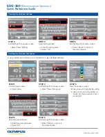 Предварительный просмотр 7 страницы Olympus ESG-300 Quick Reference Manual