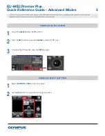 Предварительный просмотр 3 страницы Olympus EVIS EUS EU-ME2 Premier Plus Quick Reference Manual