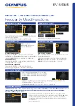Предварительный просмотр 1 страницы Olympus EVIS EUS EU-ME3 Quick Start Manual