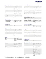 Preview for 2 page of Olympus EVOLT E-300 Specifications