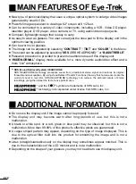 Preview for 10 page of Olympus Eye-Trek FMD-250W Instruction Manual