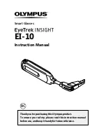 Olympus EyeTrek Insight EI-10 Instruction Manual preview