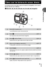 Preview for 11 page of Olympus FE 100 - 4MP Digital Camera Manual Avanzado