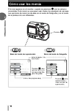 Preview for 14 page of Olympus FE 100 - 4MP Digital Camera Manual Avanzado