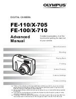 Olympus FE-100 Advanced Manual preview