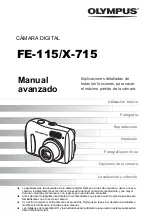 Preview for 1 page of Olympus FE 115 - Digital Camera - 5.0 Megapixel (Spanish) Manual Avanzado