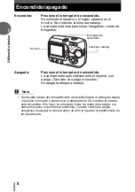 Предварительный просмотр 8 страницы Olympus FE 115 - Digital Camera - 5.0 Megapixel (Spanish) Manual Avanzado