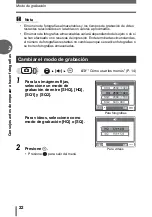 Preview for 22 page of Olympus FE 115 - Digital Camera - 5.0 Megapixel (Spanish) Manual Avanzado