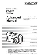 Preview for 1 page of Olympus FE 120 - Digital Camera - 6.0 Megapixel Advanced Manual