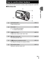 Preview for 13 page of Olympus FE 120 - Digital Camera - 6.0 Megapixel Advanced Manual