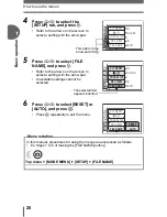 Предварительный просмотр 20 страницы Olympus FE 120 - Digital Camera - 6.0 Megapixel Advanced Manual