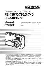 Olympus FE 130 - 5.1MP Digital Camera (French) Manuel Avancé preview