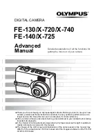 Preview for 1 page of Olympus FE-140 X-725 Advanced Manual