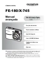 Предварительный просмотр 1 страницы Olympus FE-180/X-745 Manual Avançado