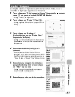 Предварительный просмотр 47 страницы Olympus FE-180/X-745 Manual Avançado