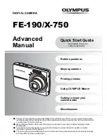 Olympus FE-190 Quick Start Manual preview