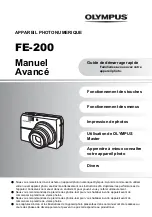 Preview for 1 page of Olympus FE 200 - Digital Camera - 6.0 Megapixel (French) Manuel Avancé