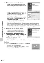 Preview for 40 page of Olympus FE 200 - Digital Camera - 6.0 Megapixel (French) Manuel Avancé