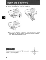 Preview for 4 page of Olympus FE 210 - Digital Camera - Compact Basic Manual