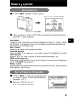 Предварительный просмотр 67 страницы Olympus FE 210 - Digital Camera - Compact Basic Manual