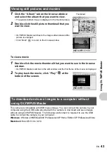 Preview for 43 page of Olympus FE-210/X-775 Advanced Manual