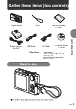 Preview for 3 page of Olympus FE 220 - Digital Camera - Compact Quick Start Manual