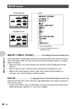 Preview for 26 page of Olympus FE 220 - Digital Camera - Compact Quick Start Manual