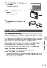 Предварительный просмотр 35 страницы Olympus FE 220 - Digital Camera - Compact Quick Start Manual