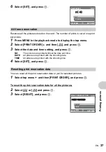 Preview for 37 page of Olympus FE 220 - Digital Camera - Compact Quick Start Manual