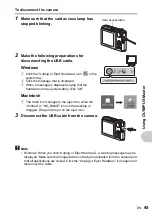 Предварительный просмотр 45 страницы Olympus FE 220 - Digital Camera - Compact Quick Start Manual