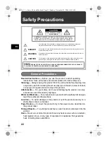 Предварительный просмотр 22 страницы Olympus FE-230/X-790 Basic Manual