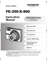 Preview for 1 page of Olympus FE-250/X-800 Instruction Manual