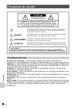 Предварительный просмотр 52 страницы Olympus FE 300 (French) Manuel D'Instructions