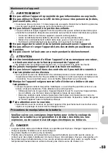 Предварительный просмотр 53 страницы Olympus FE 300 (French) Manuel D'Instructions