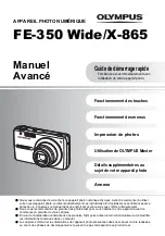 Preview for 1 page of Olympus FE 350 - Wide Digital Camera Manuel