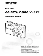 Preview for 1 page of Olympus FE 370 - Digital Camera - Compact Instruction Manual