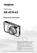 Предварительный просмотр 1 страницы Olympus FE-47 Manual De Instruções