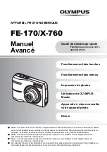 Preview for 1 page of Olympus FE170 - 6.0 Megapixel 3x Optical Zoom Digital... Manuel Avancé