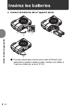 Preview for 4 page of Olympus FE170 - 6.0 Megapixel 3x Optical Zoom Digital... Manuel Avancé