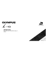 Olympus I-10 Instructions Manual preview