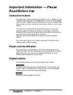 Preview for 4 page of Olympus i-SPEED LT Instructions Manual