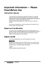 Preview for 4 page of Olympus i-SPEED Instructions Manual