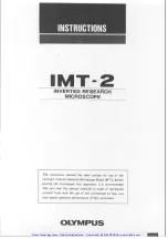 Preview for 2 page of Olympus IMT-2-11 Instructions Manual